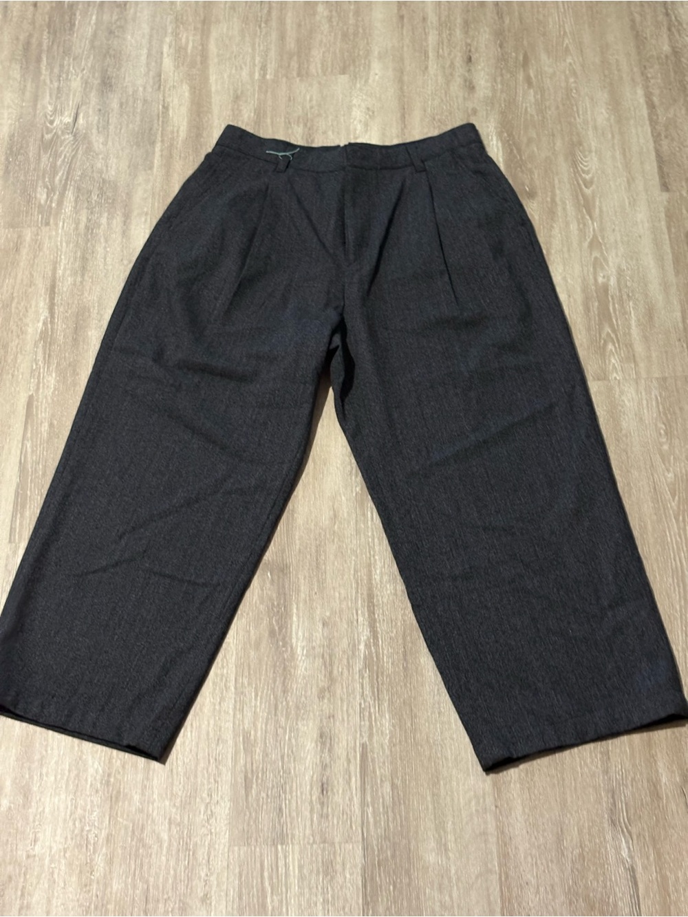 Straight Leg Women's Pants in Charcoal Gray